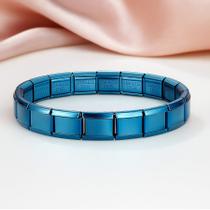 Pulseira Corrente Italiana Elástica De Aço Inoxidável Steel