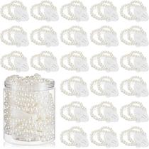 Pulseira Corsage Wristlet Hicarer Elastic Pearl Bands x48