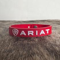 Pulseira Country Silicone Ariat Vermelho Premium Western Top Pulseira Country Silicone Ariat Vermelho Premium Western Top