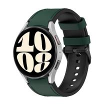 Pulseira Couro Artificial C Silicone Para Galaxy Watch6 40Mm