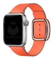 Pulseira Couro Fecho Moderno Compatível com Apple Watch