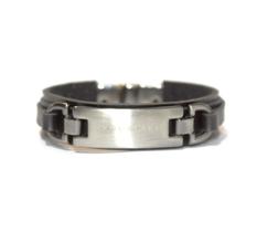 Pulseira Couro Foco Força e Fé