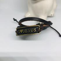 pulseira couro Jesus pulseira couro Jesus