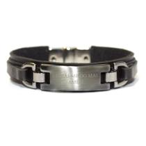 Pulseira Couro Livrai-me do Mal Pulseira Couro Livrai-me do Mal