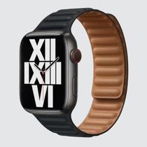 Pulseira Couro Magnético pr-mr 42/44/45/49 mm Pulseira Couro Magnético pr-mr 42/44/45/49 mm