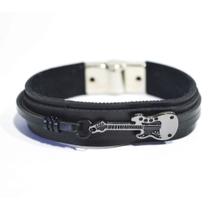 Pulseira Couro Masculina Guitarra Pulseira Couro Masculina Guitarra