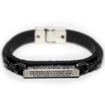 Pulseira Couro Masculina Pai Nosso Pulseira Couro Masculina Pai Nosso