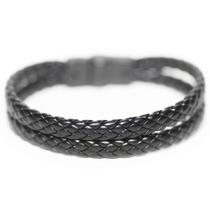 Pulseira Couro Masculina Pulse - Black Edition Pulseira Couro Masculina Pulse - Black Edition