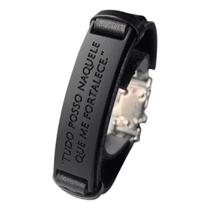 Pulseira Couro Preta Unisex ALLBLACK Pulseira Couro Preta Unisex ALLBLACK
