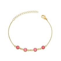 Pulseira Cristal - Banhada em Ouro 18k