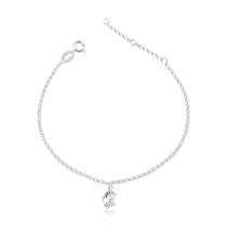 Pulseira Cristal Mulher Maravilha Revestida em Prata Pulseira Cristal Mulher Maravilha Revestida em Prata