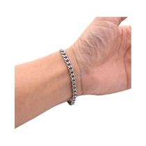 Pulseira Cubana Moderna Para Homens E Mulheres, Clássica Em Aço Inoxidável 3/5/7/9mm, Presente De