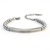 Pulseira cusurlove Inspirational Christian Stainless Steel Pulseira cusurlove Inspirational Christian Stainless Steel