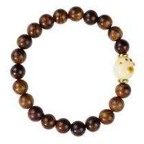 Pulseira Cute Cat Paw Padauk Wood 8mm Bead para homens e mulheres Pulseira Cute Cat Paw Padauk Wood 8mm Bead para homens e mulheres