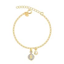Pulseira Da Prosperidade Sorte Fortuna Folheada A Ouro 18k