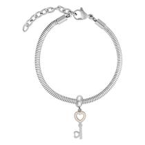 Pulseira de Aço Berloque Secrets Coleção Steel Dreams