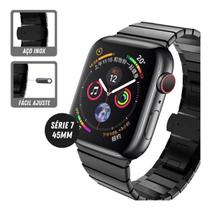 Pulseira de Aço Black Para Apple Watch Série 4/5/6/7 42mm 44mm 45mm