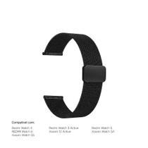 Pulseira de Aço Inox 22mm Magnética para Smartwatches Xiaomi