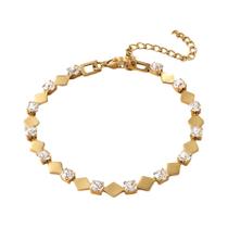 Pulseira De Aço Inoxidável Banho De Ouro 18K Acessório De Joalheria Durável E Fashion Para Presentes Pulseira De Aço Inoxidável Banho De Ouro 18K Acessório De Joalheria Durável E Fashion Para Presentes