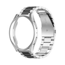 Pulseira De Aço Inoxidável Com Estojo Para Samsung Galaxy Watch 7/6/5/4 40mm 44mm 6Classic 43mm 47mm