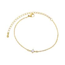 Pulseira De Aço Inoxidável Com Zircônia Para Mulheres, Joia De Verão, Presente Para Casais E Amigos