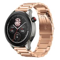 Pulseira de Aço Inoxidável Compativel com GTR 4 A2166 / GTR3 A1971 / GTR 3 Pro A2040 / GTR 2 A1952