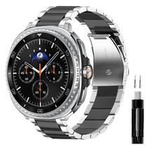 Pulseira de aço inoxidável compatível com Samsung Galaxy Watch 8 Classic 40 mm 44 mm 46 mm GOLDTOLUCK