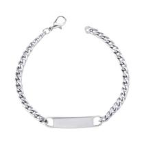 Pulseira de aço inoxidável em branco esporte preto silicone pulseiras ajustáveis para mulheres