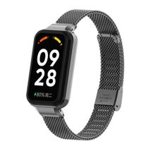 Pulseira de Aço Inoxidável Luxo para Xiaomi Mi Band 8 - Pulseira Metálica