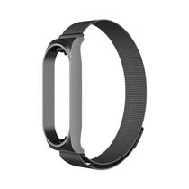 Pulseira De Aço Inoxidável Milanese Loop Para Xiaomi Mi Band 7 6 5 4 3, Pulseira Magnética De Metal