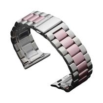 Pulseira De Aço Inoxidável Para Apple Watch 45mm 44mm Ultra 2 49mm 42mm 40mm 41mm 46mm Metal Série