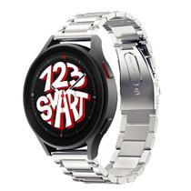 Pulseira de Aço Inoxidável para Galaxy Watch 5 Watch5 Pro 40mm 44mm 45mm - Prata