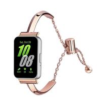 Pulseira De Aço Inoxidável Para Mulheres Para Relógio Inteligente Samsung Galaxy Fit 3 Acessórios Pulseira De Aço Inoxidável Para Mulheres Para Relógio Inteligente Samsung Galaxy Fit 3 Acessórios