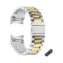 Pulseira de Aço Inoxidável para Samsung Galaxy Watch 6 Classic/5/4 (40mm-47mm) - Ajuste Rápido