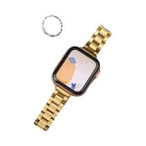 Pulseira De Aço Inoxidável Ultra Fina De 42mm 46mm Para Apple Watch, Strap Metálico Para Série 11 10