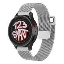 Pulseira de aço Milanese Dupla para Galaxy Watch 5 Watch5 Pro Watch4 40mm 42mm 44mm 45mm 46mm