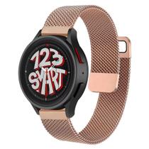 Pulseira de aço Milanese Dupla para Galaxy Watch 5 Watch5 Pro Watch4 40mm 42mm 44mm 45mm 46mm - 123Smart