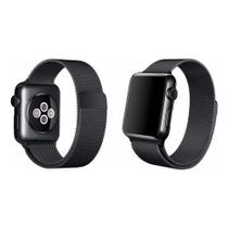 Pulseira de Aço Milanese Loop para Watch 44mm e 42mm - Preto