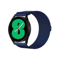 Pulseira de Aço Milanese para Galaxy Watch 4 R860 R870 -Azul - 123smart