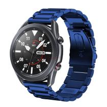 Pulseira De Aço Para Galaxy Watch 3 45mm Cor Azul