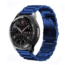 Pulseira De Aço Para Galaxy Watch 46mm E Gear S3 Cor Azul