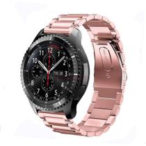 Pulseira De Aço Para Galaxy Watch 46mm E Gear S3 Cor Pink