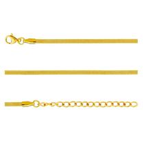 Pulseira de Aço Rabo de Rato Laminado IPG 2.65mm 16cm Pulseira de Aço Rabo de Rato Laminado IPG 2.65mm 16cm