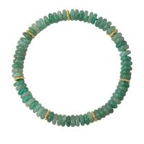 Pulseira de aventurina verde jade natural de 6 mm para mulheres e homens Pulseira de aventurina verde jade natural de 6 mm para mulheres e homens