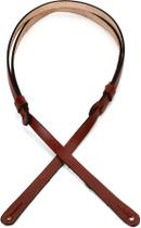 Pulseira de bandolim Levy's Leathers 1/2 escultura em couro marrom Pulseira de bandolim Levy's Leathers 1/2 escultura em couro marrom