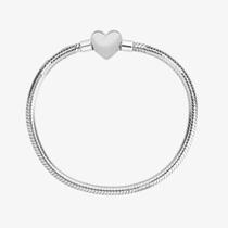 Pulseira de Berloque Coração em Prata 925 Pulseira de Berloque Coração em Prata 925