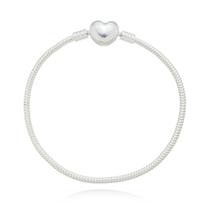 Pulseira de Berloques com fecho em coração