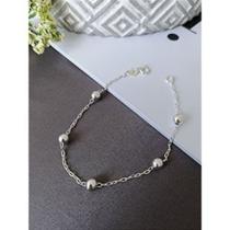 Pulseira de bola 5mm/Prata de lei 925