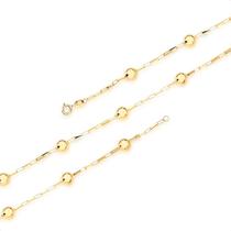 Pulseira De Bola Ouro 18k 750 Feminina