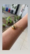 Pulseira de Bolas banhada a ouro